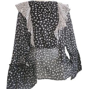 SHEER BLOUSE SZ LARGE